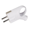 Вилка Smartbuy, с кольцом с заземлением белая 16А 250В (SBE-16-P03-w)