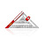 УГОЛЬНИК МНОГОФУНКЦИОНАЛЬНЫЙ VERTEXTOOLS PROFI 6 в 1, INOX+ABS+МАГНИТ, толщина 2,0 мм/VERTEXTOOLS