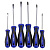 Отвертки в наборе 6 штук, SL, PH, CR-V сталь, Smartbuy PRO TOOLS (SBT-PRO-SCN-6);